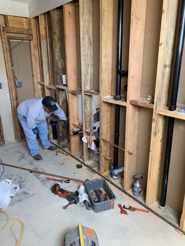 Commercial rough-in plumbing for Gas Line Repair in Wallin Woods